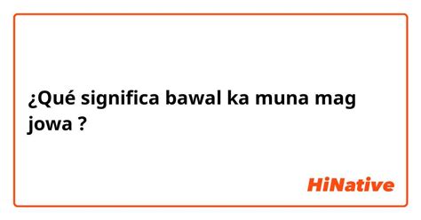 jowa tagalog meaning.
